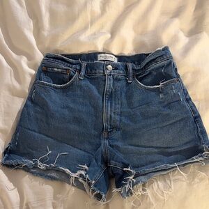 Abercrombie High Rise Denim Women's Shorts